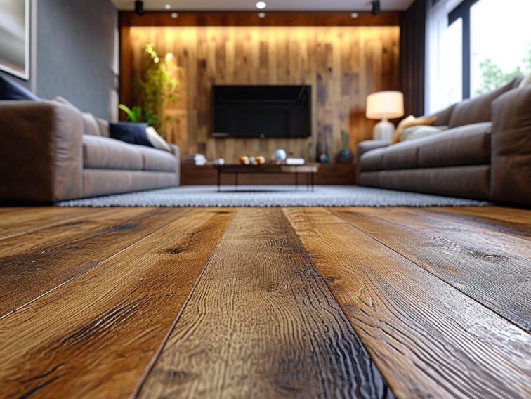 wooden flooring in the house