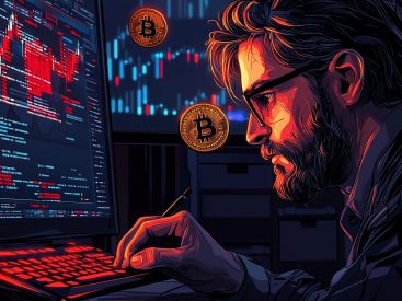 Accountant analyzing crypto transactions for tax reporting